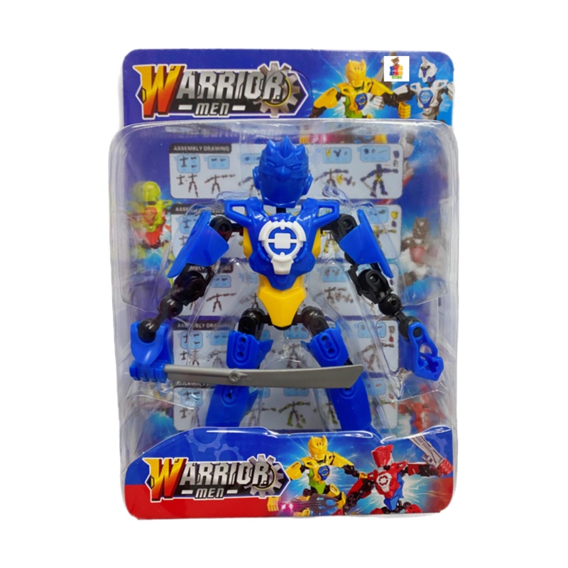 Super Héroes Robot Con Accesorios Juguete Armable 3pz