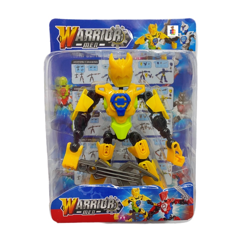 Super Héroes Robot Con Accesorios Juguete Armable 3pz