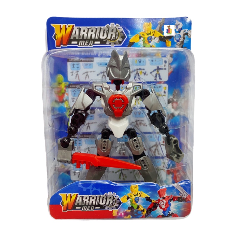 Super Héroes Robot Con Accesorios Juguete Armable 3pz