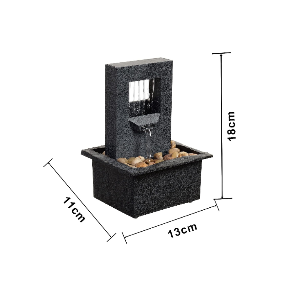 Fuente mini decorativa portátil relajación zen artesanal 