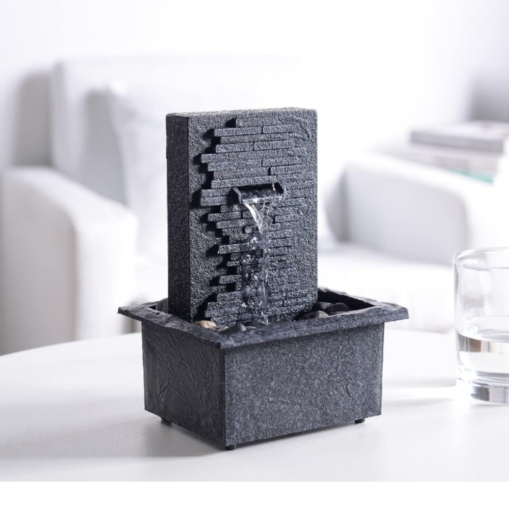 Fuente zen decorativa portátil relajación interior exterior artesanal 