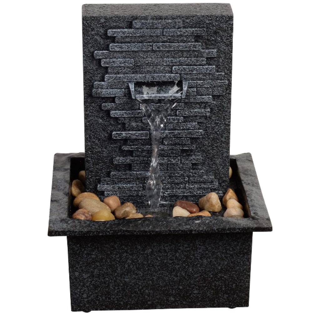 Fuente zen decorativa portátil relajación interior exterior artesanal 