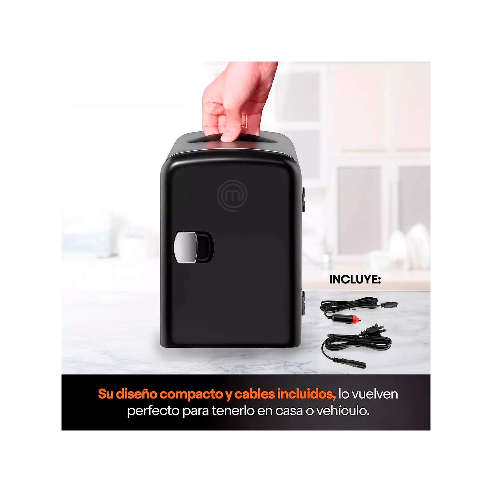 Mini refrigerador Snacks Bebidas MasterChef MK-F-4BLACK