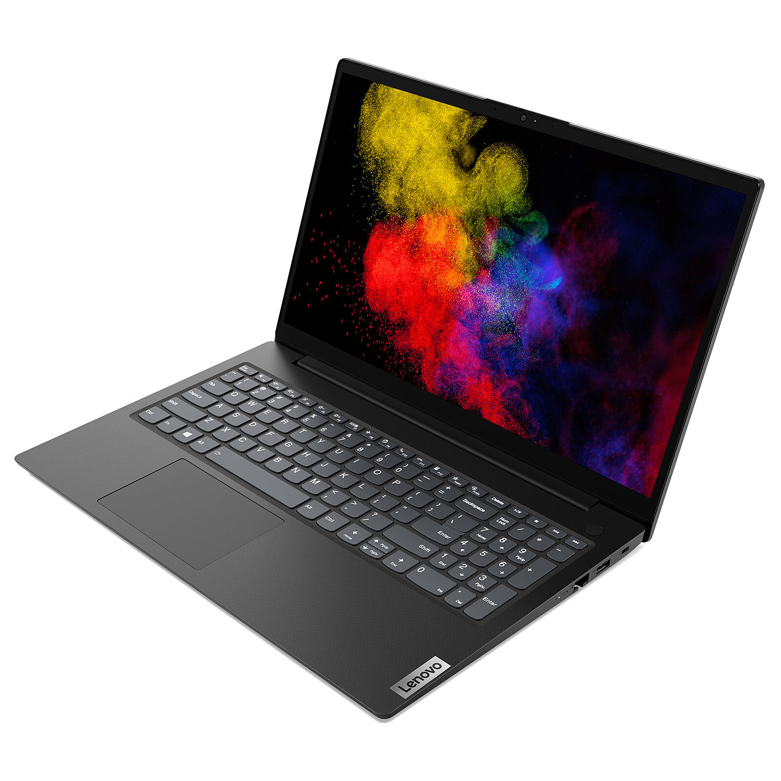 Laptop Lenovo V15 Gen 2 Intel Inside N4500 Ram 4GB Disco SSD 256GB Pantalla 15.6'' - Negro + Diadema + Mochila + Mouse