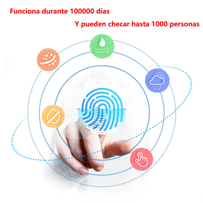 Reloj Checador Huella Digital Biométrico Memoria Usb 1000 personas