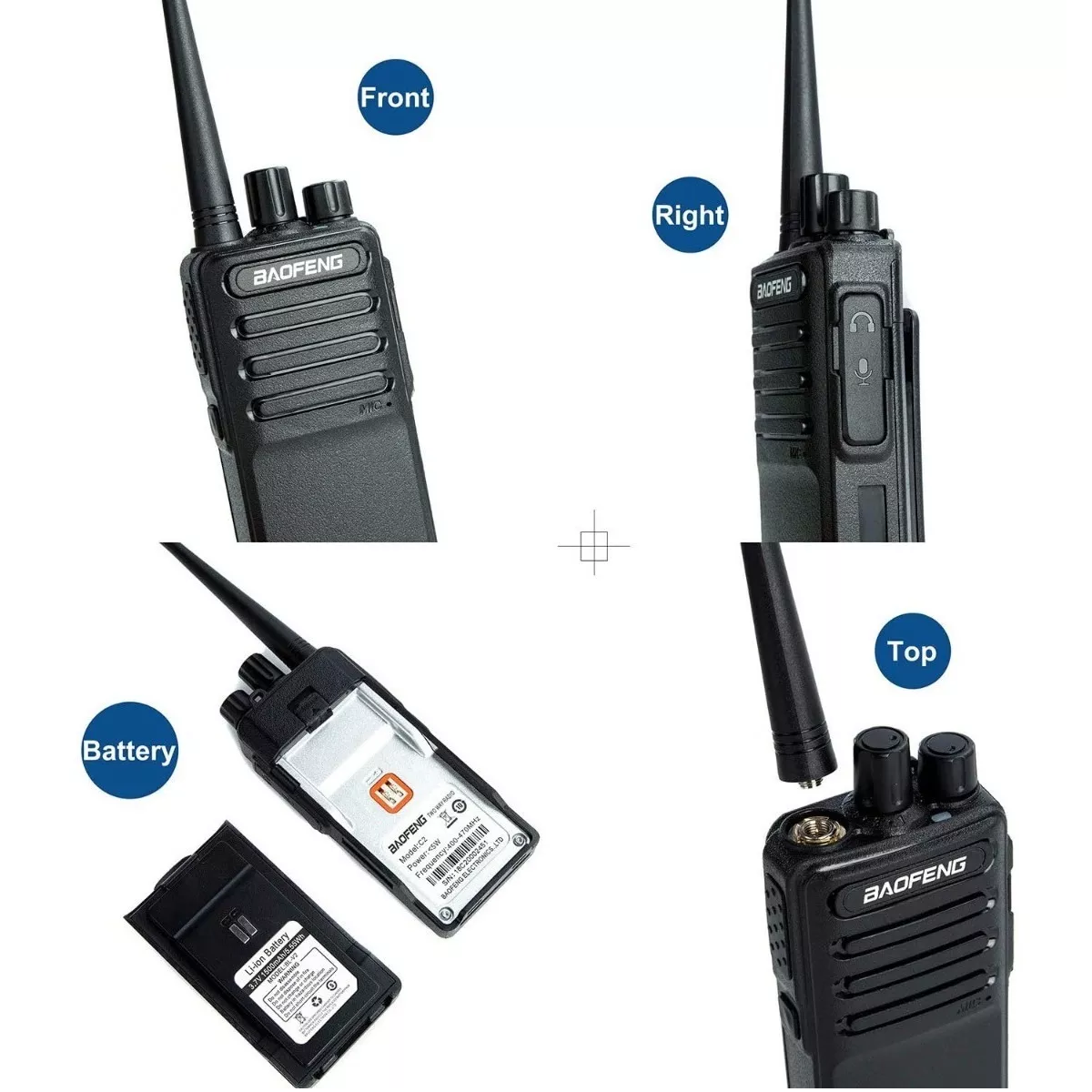 Radio Baofeng Bf-c2 Uhf Walkie Talkie Entrada Usb