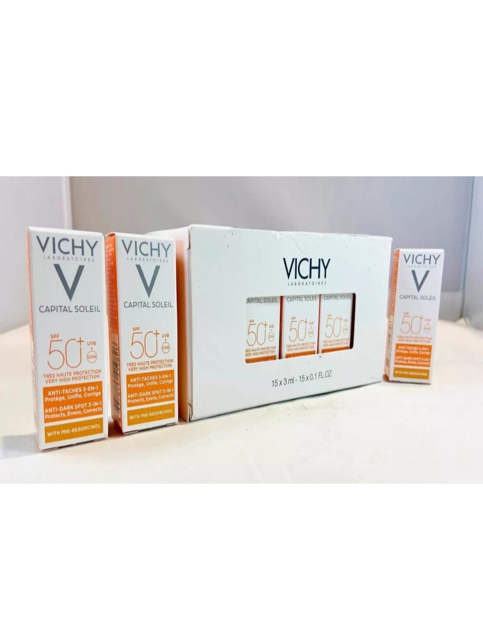 Vichy Capital Soleil Bloqueador  Con Color15 Miniaturas 3ml