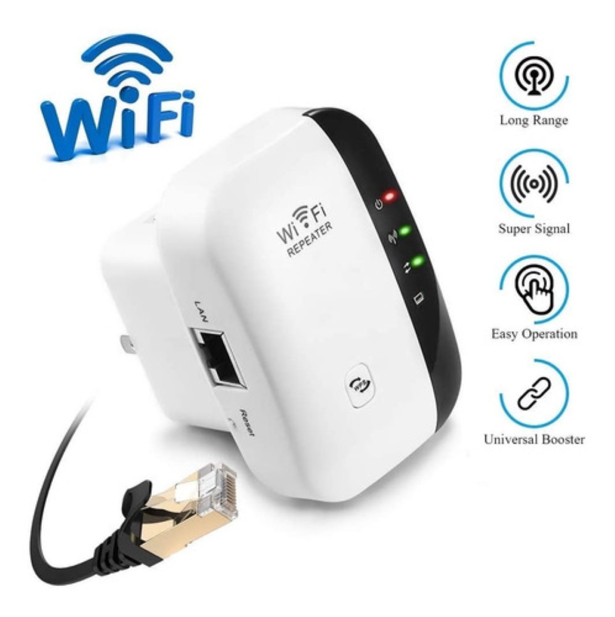 Repetidor Extensor De Se al Wifi De 300 Mbps Blanco