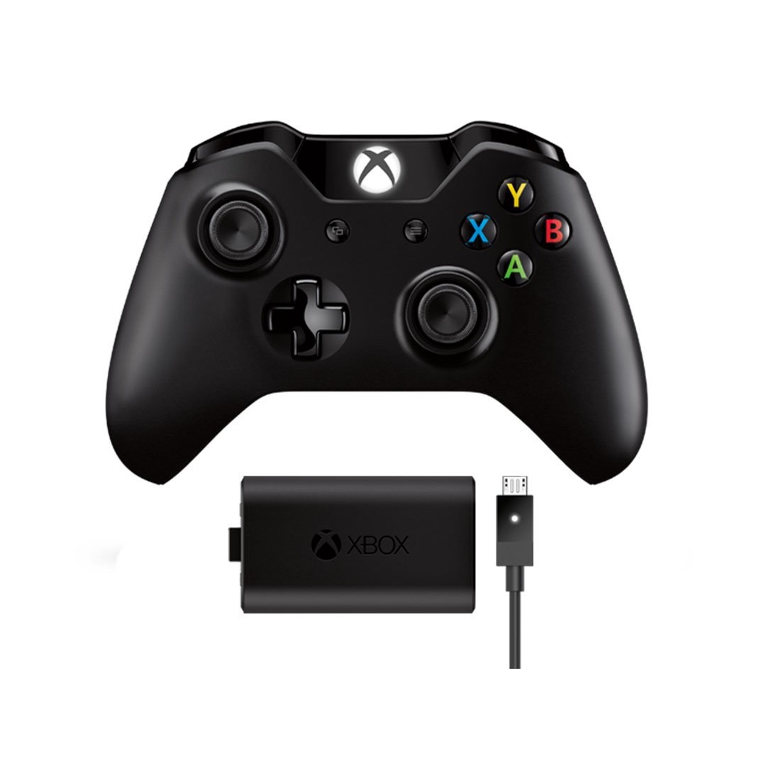 Control Inalámbrico Xbox One con Kit Carga y Juega (Xbox One) (Reacondicionado grado A)