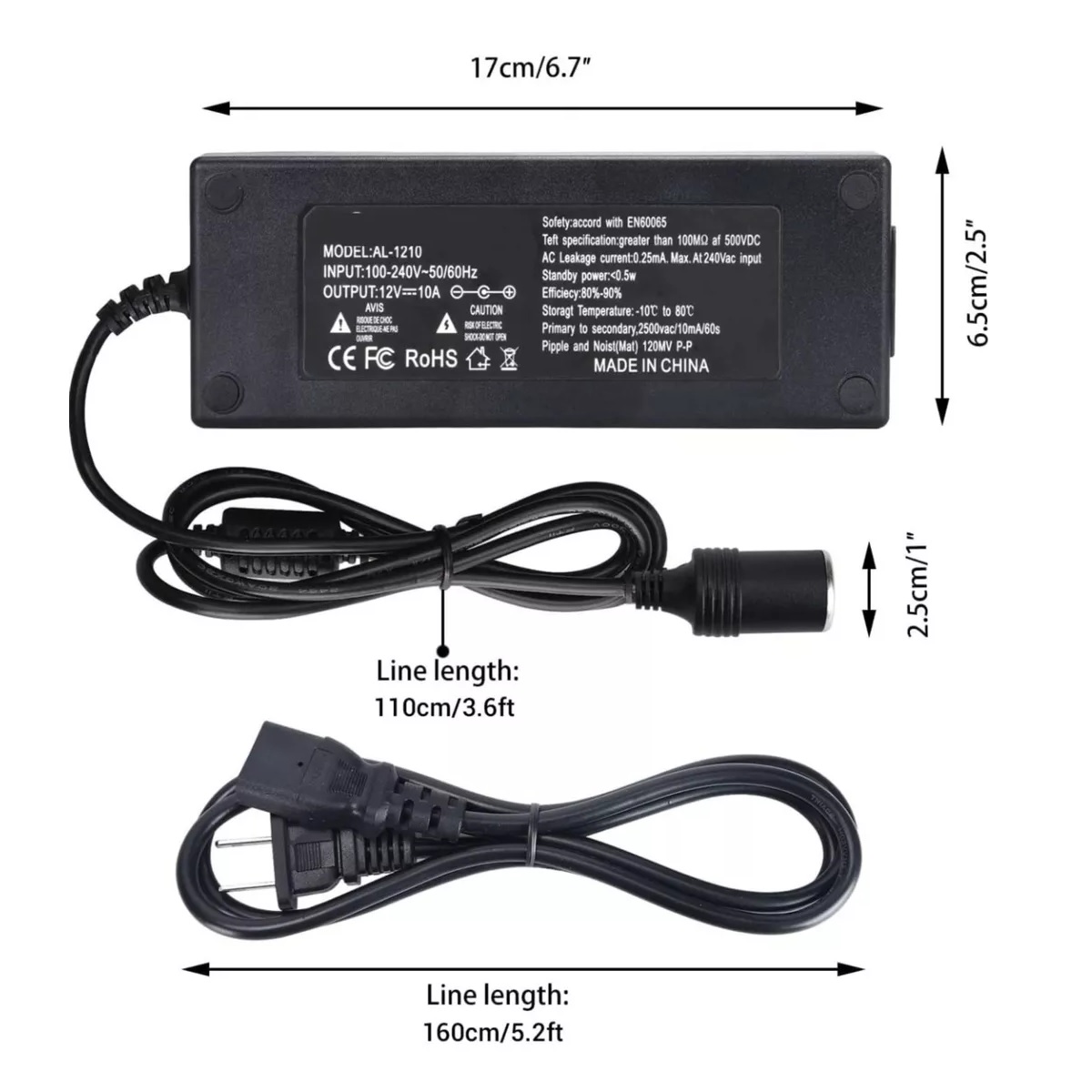 Adaptador Convertidor De Corriente 110v A 12v