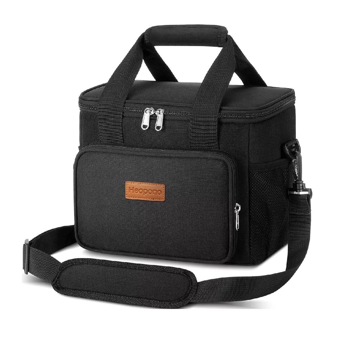Lonchera Térmica Bolsa De Almuerzo 16l Gran Capacidad Negro
