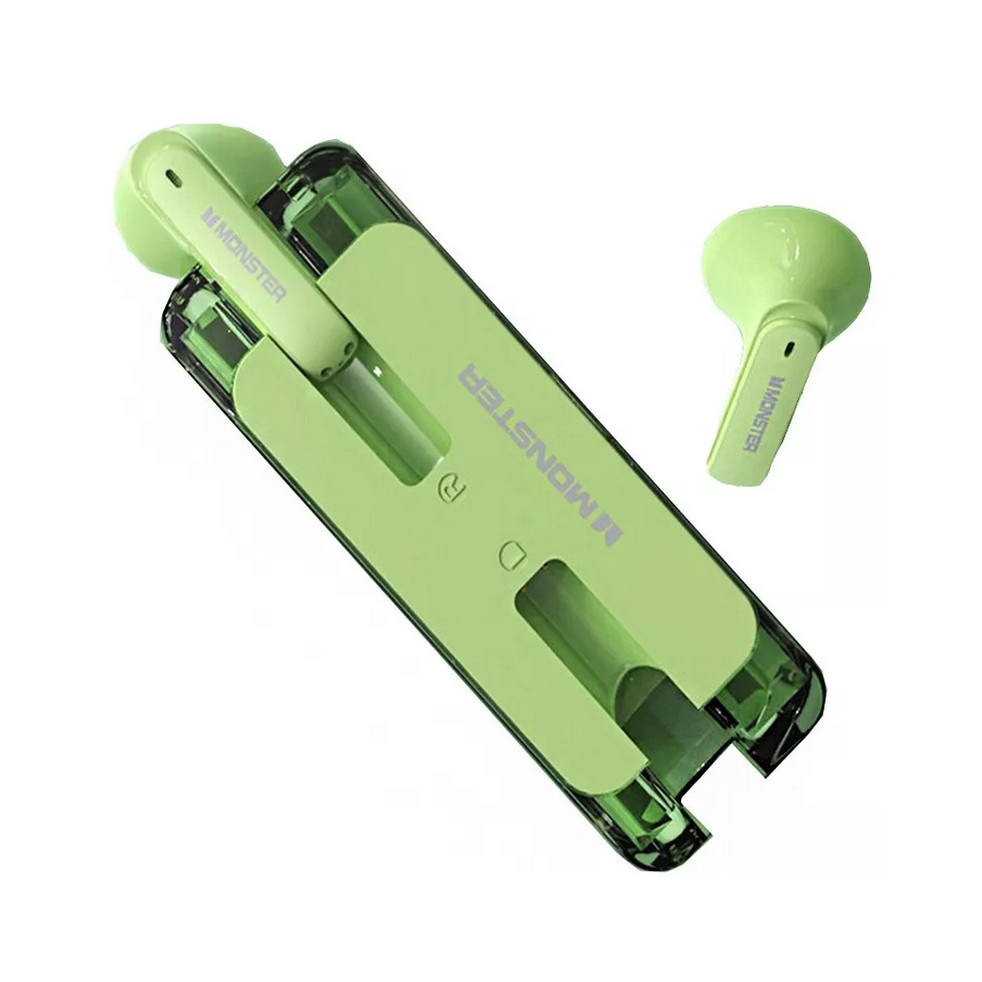 Audífonos Bluetooth Monster Airmars XKT08 Verdes In-Ear Manos Libres Inalambricos