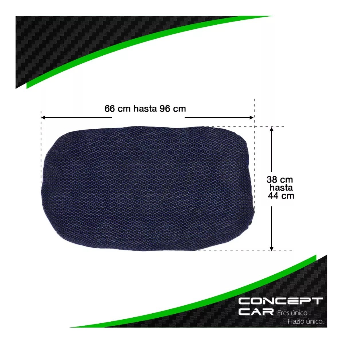 Funda Cubre Asiento Malla Para Moto Termica Universal Xl F1 Azul