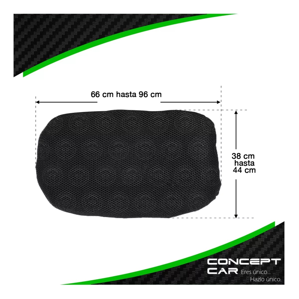 Funda Cubre Asiento Malla Para Moto Termica Universal Xl F1 Negro