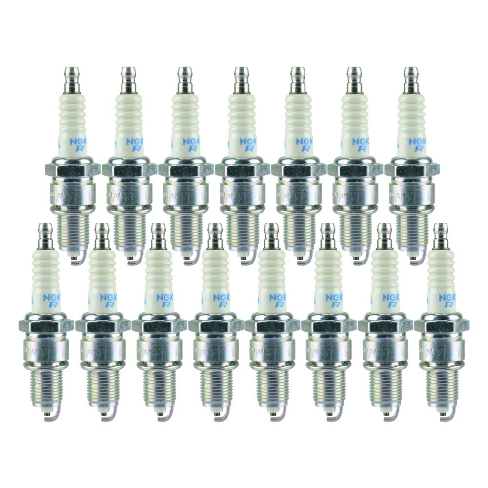 15 Unidades Bujía autommotriz NKG G-POWER para VW, NISSAN, CHR Karlen BPR5EGP Color plata y Blanco