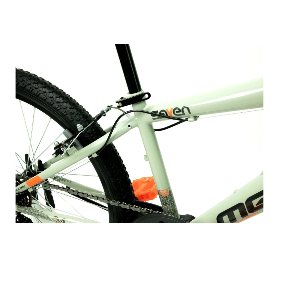 Bicicleta Mercurio Seven R24 Gris 7 Vel 