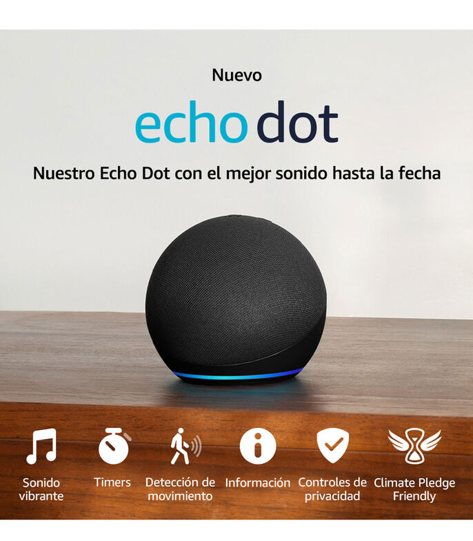 Amazon Echo Dot 5ta Generación con Alexa Charcoal