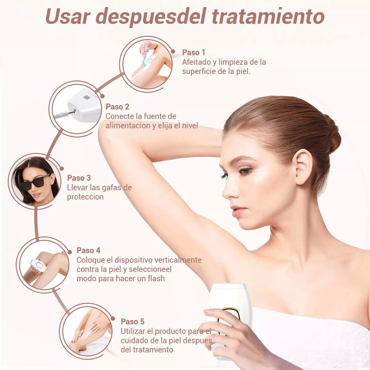 Depiladora Láser Permanente De Luz Pulsada Lpl Sin Dolor.