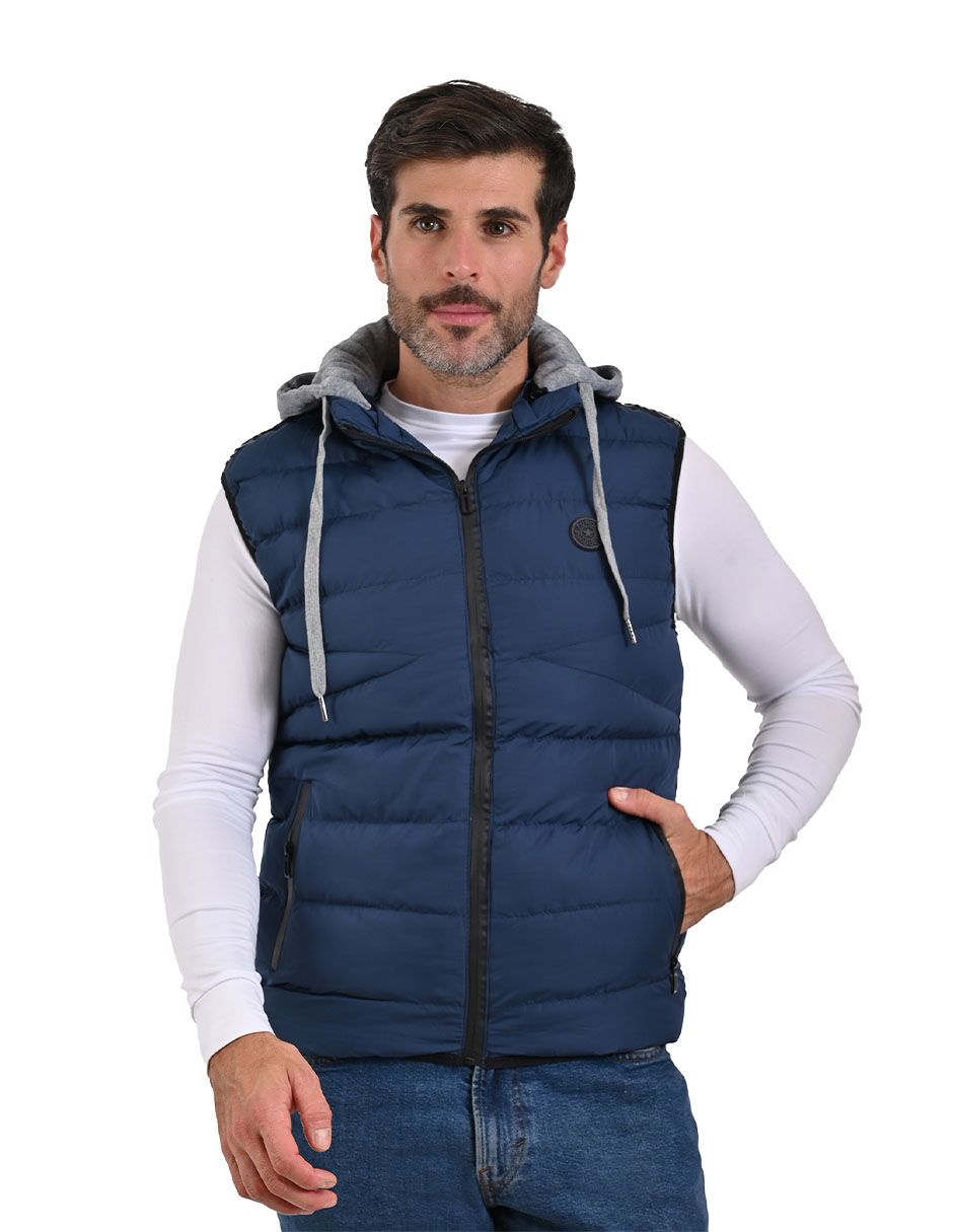 Chaleco Con Gorro Desmontable Para Caballero Marca Furor 100% Original