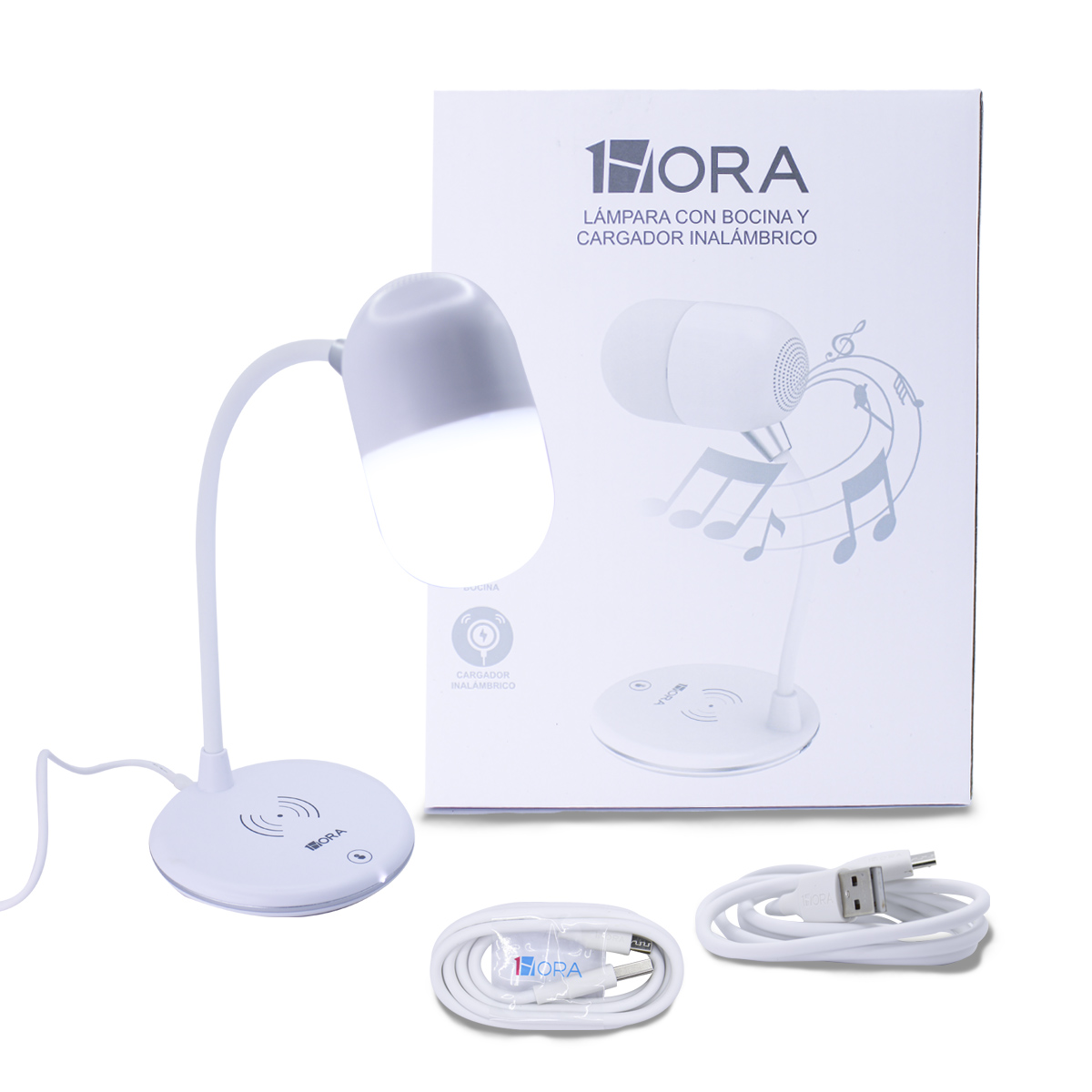 Lampara De Escritorio Con Bocina 1 Hora Tres Modos De Luz
