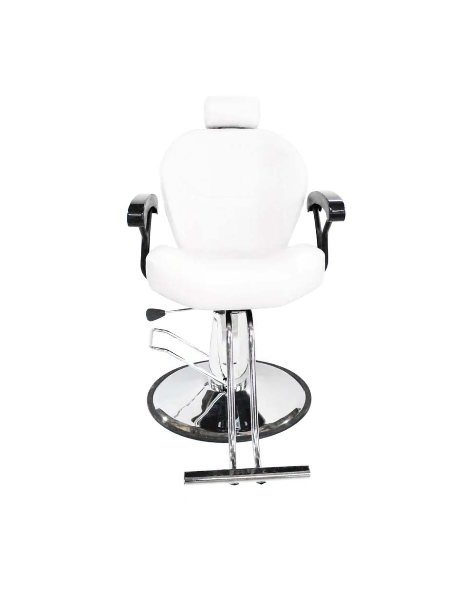 Silla Sillon Reclinable Barberia Salon Estetica Peluqueria Blanco