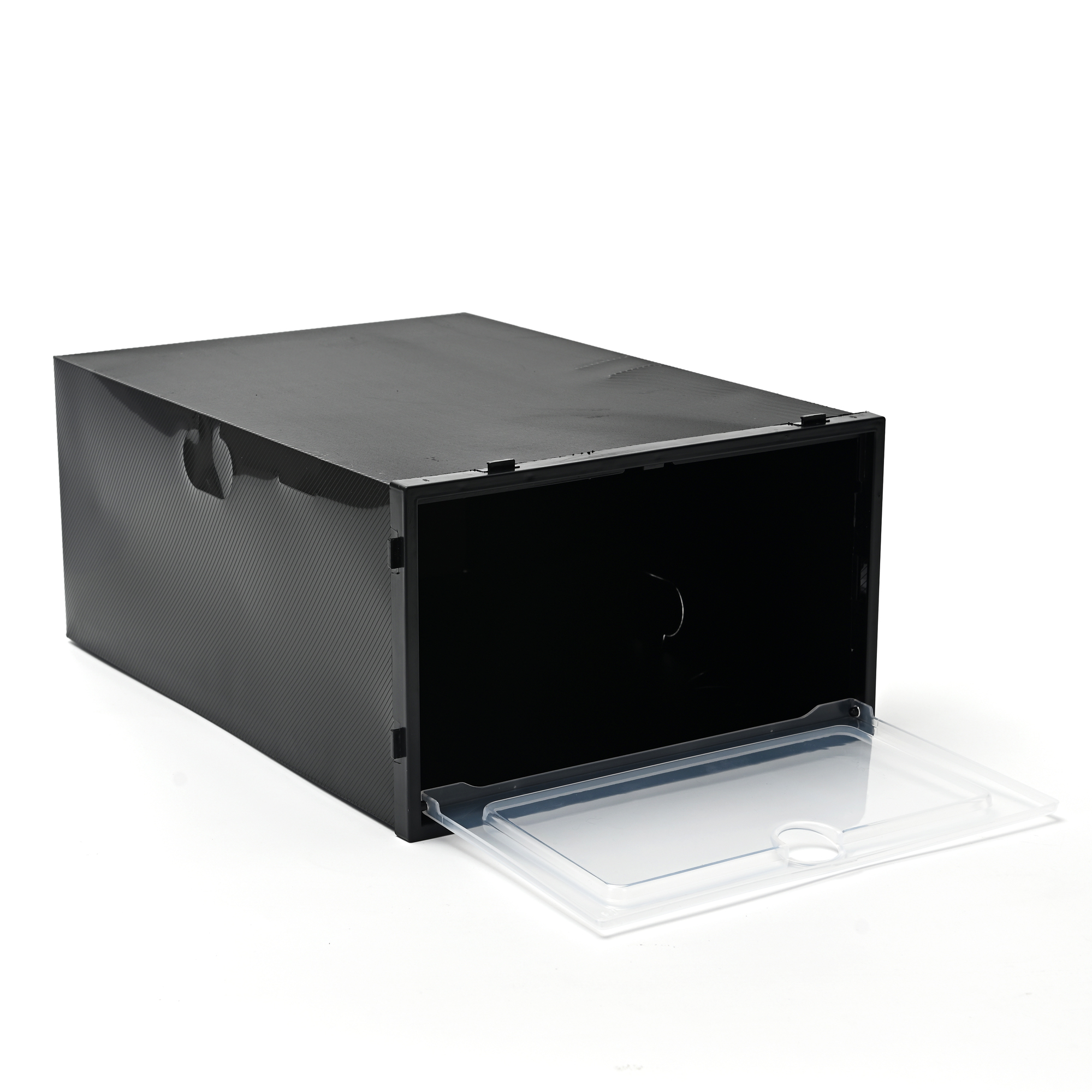 Zapatero Organizador de Plastico Transparente Caja Apilable Organizadora