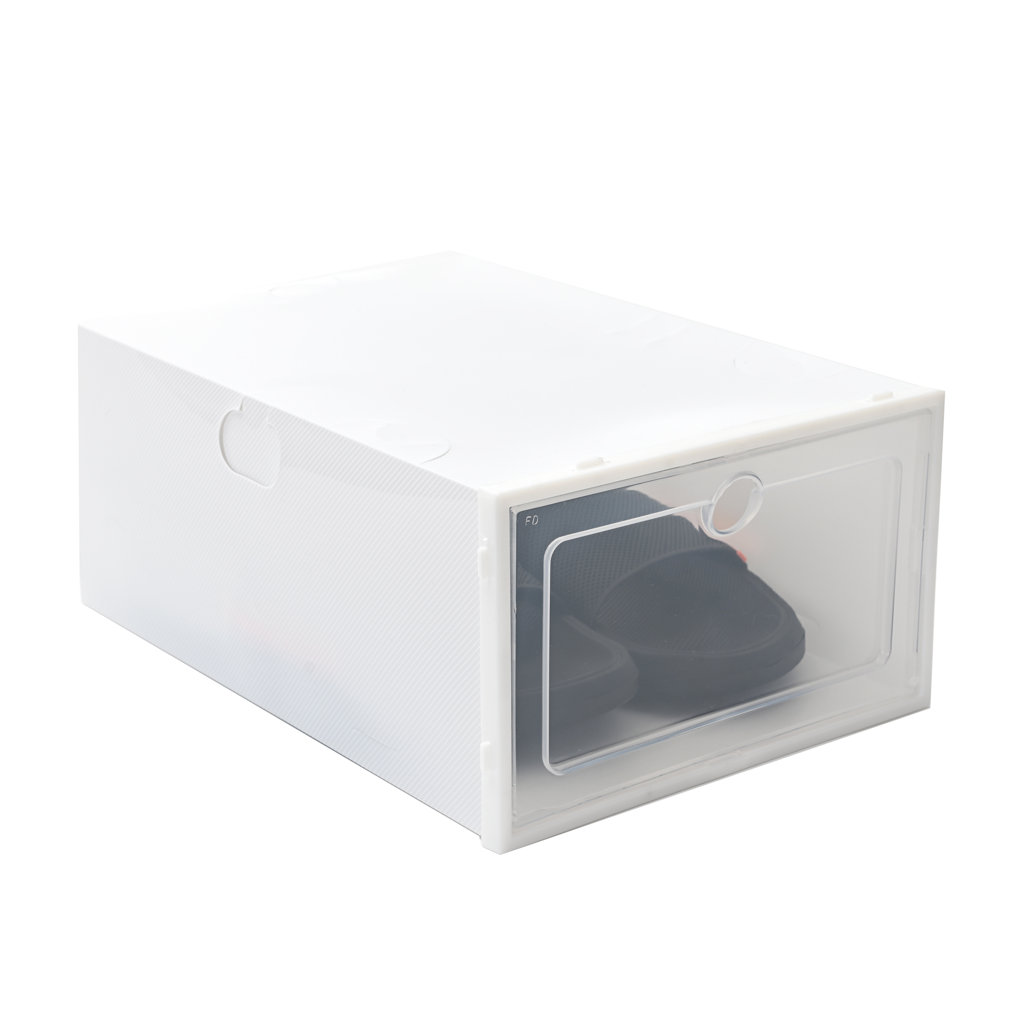 Zapatero Organizador de Plastico Transparente Caja Apilable Organizadora
