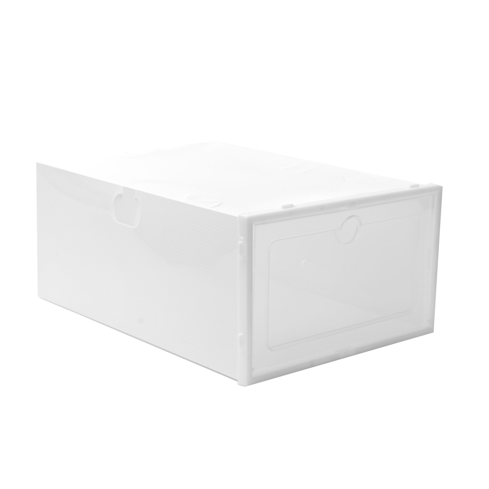 Zapatero Organizador de Plastico Transparente Caja Apilable Organizadora