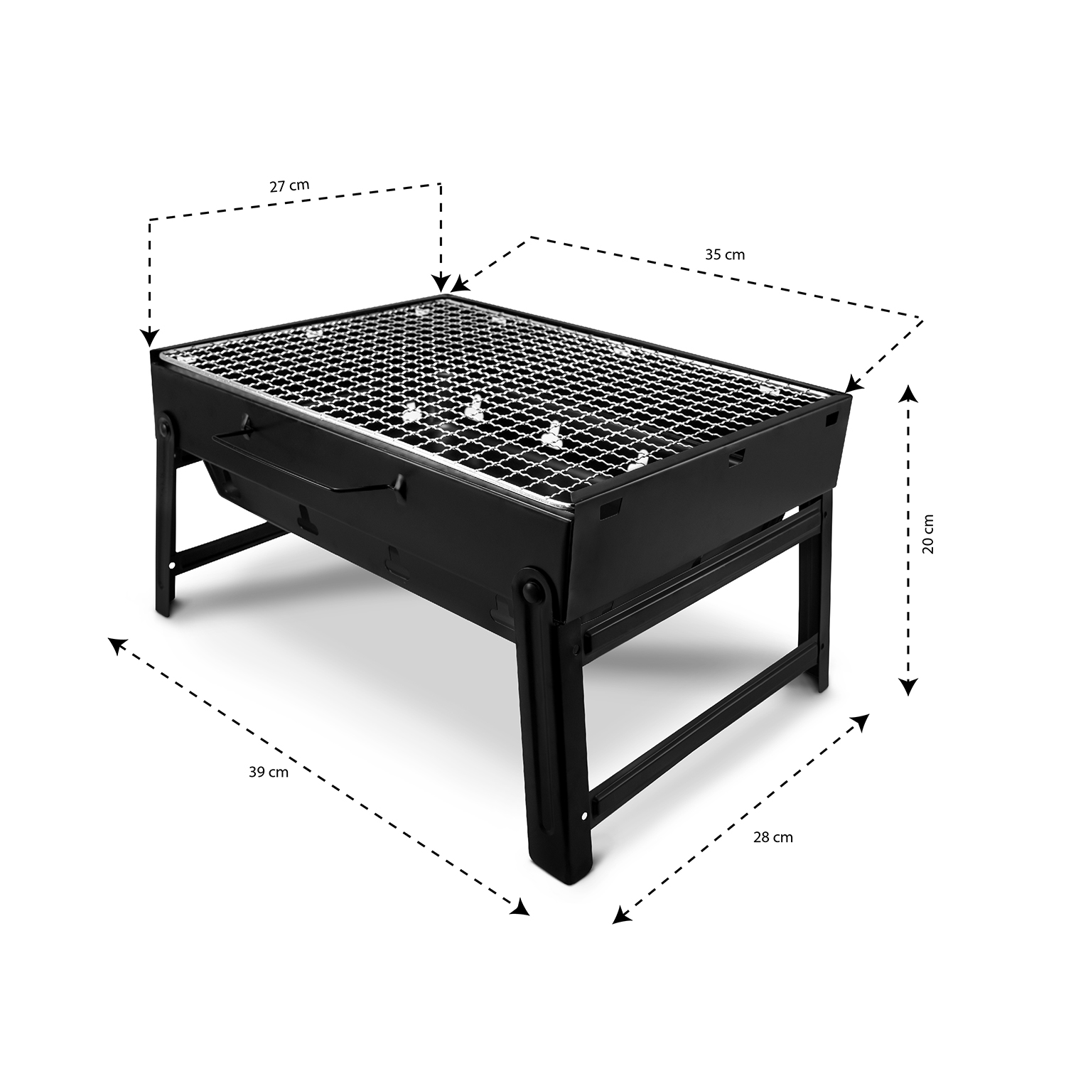 Parrilla Asador de carbon portatil