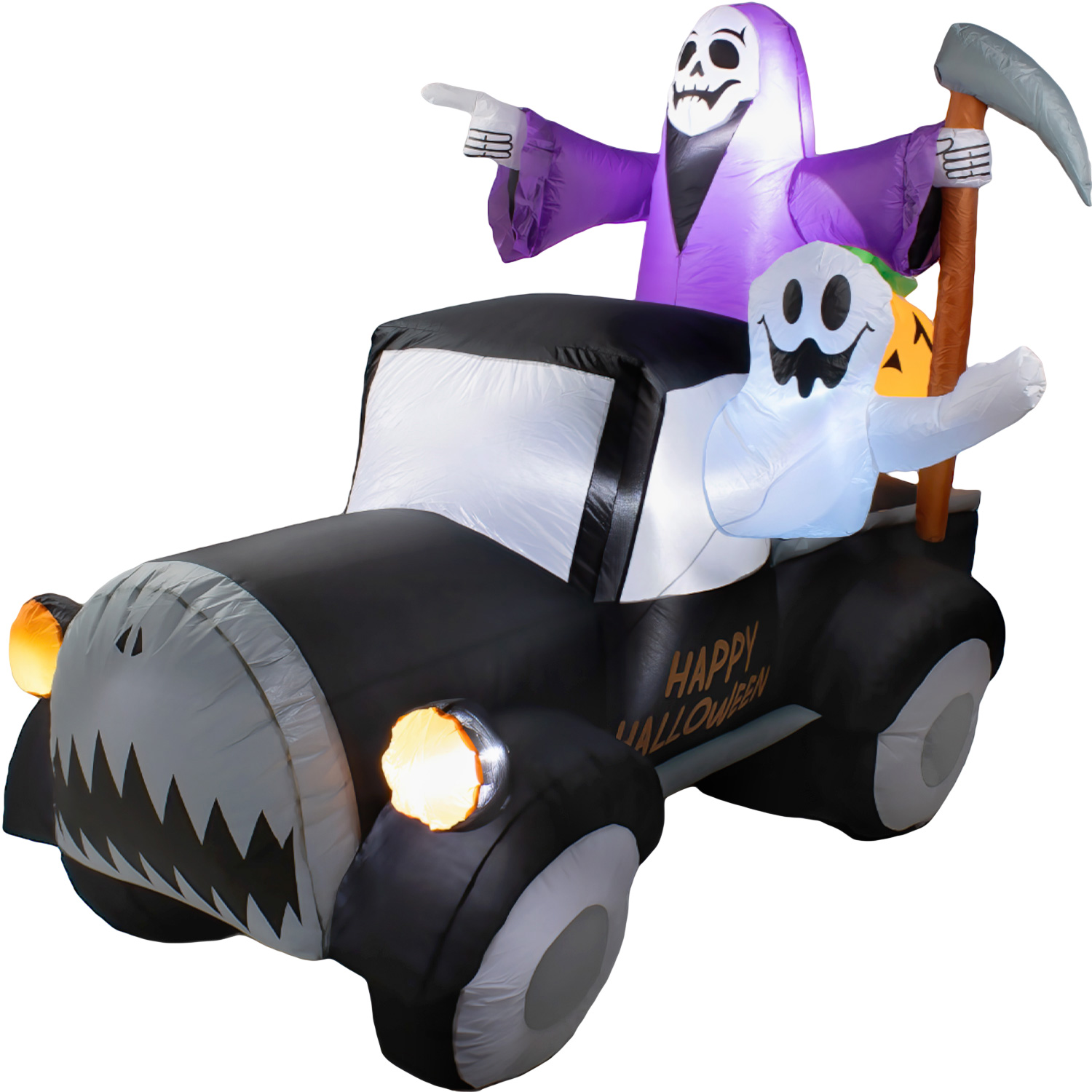 Inflable Halloween Camioneta Terrorifica Led 200 Cm