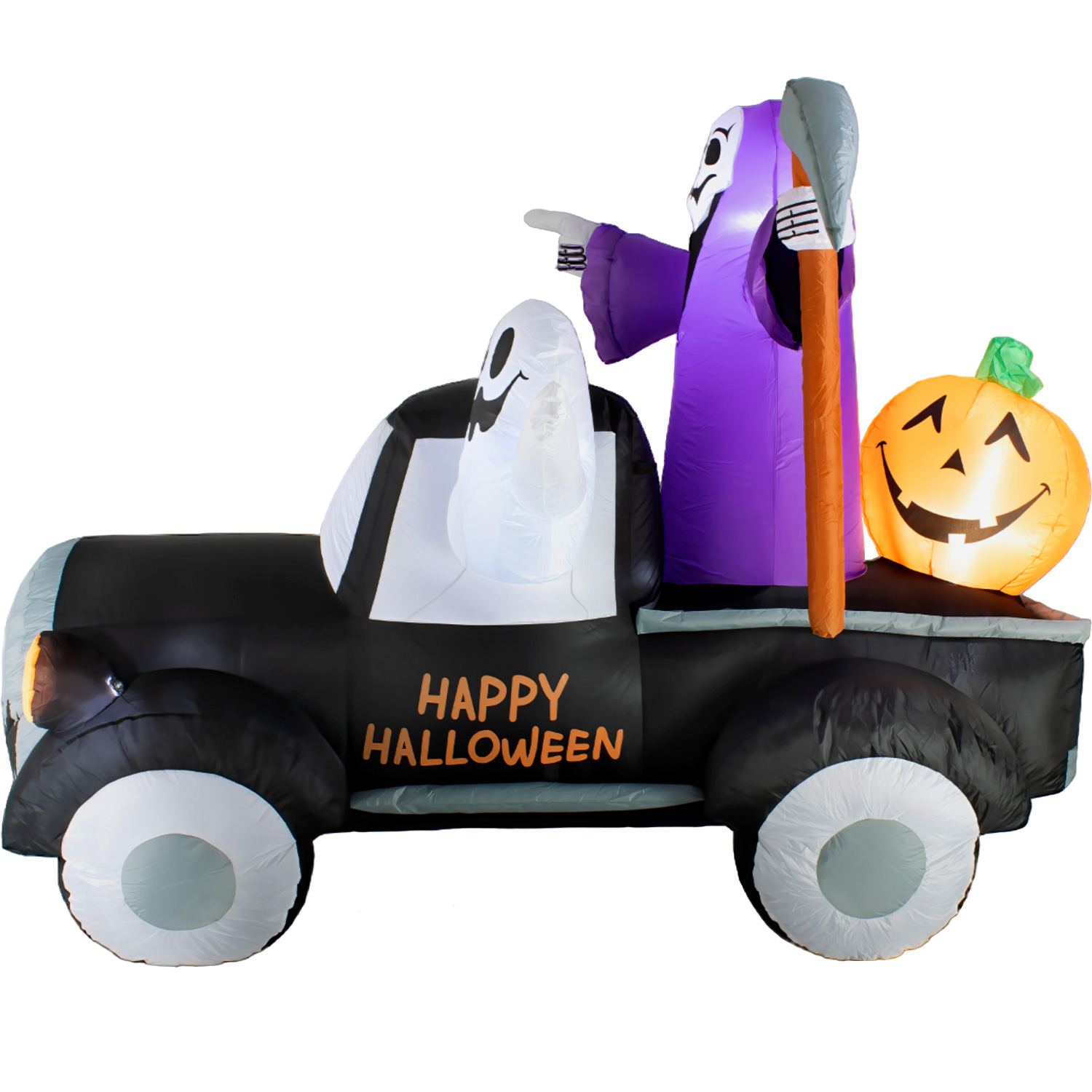 Inflable Halloween Camioneta Terrorifica Led 200 Cm
