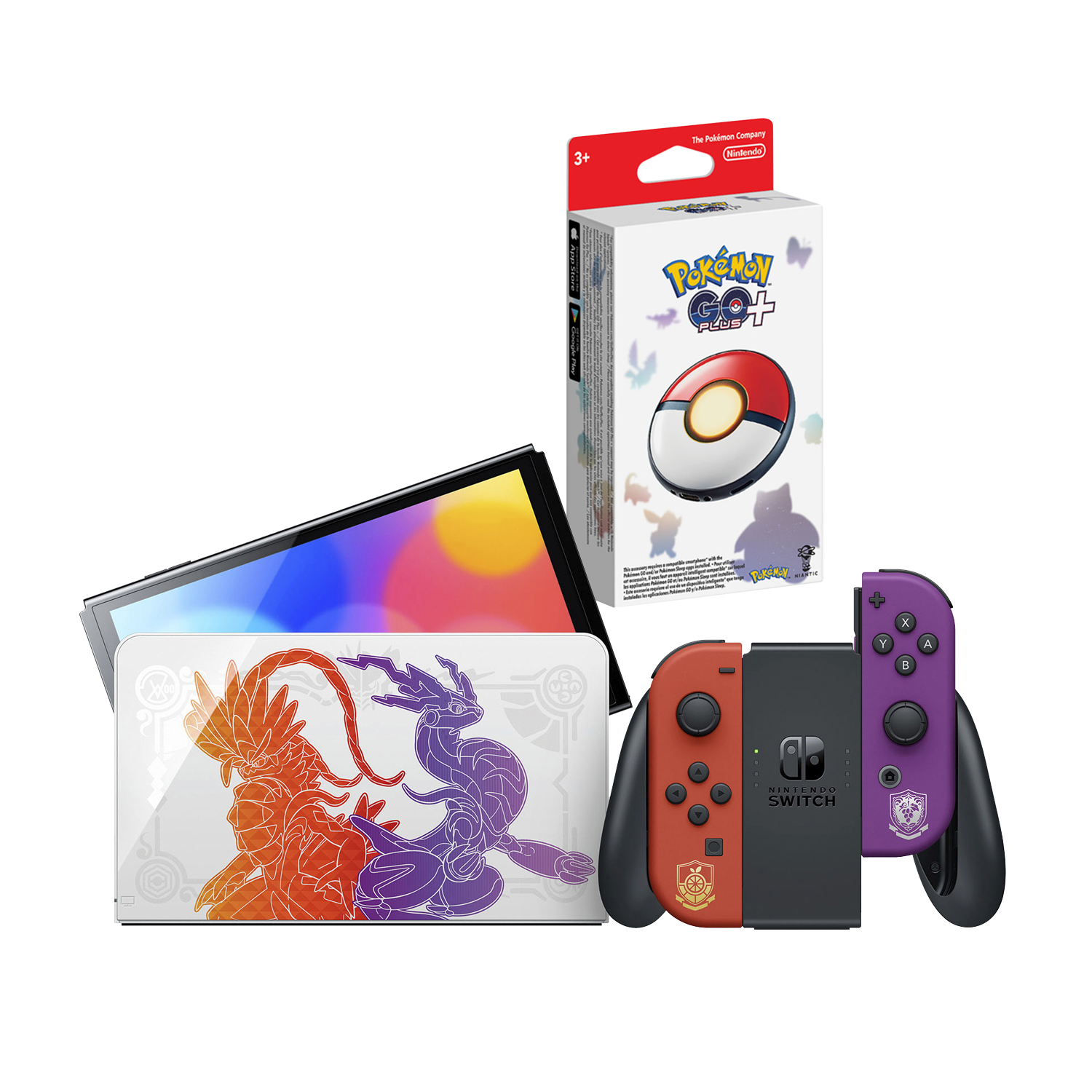 NINTENDO SWITCH OLED POKEMON 64GB MÁS POKEMON GO+