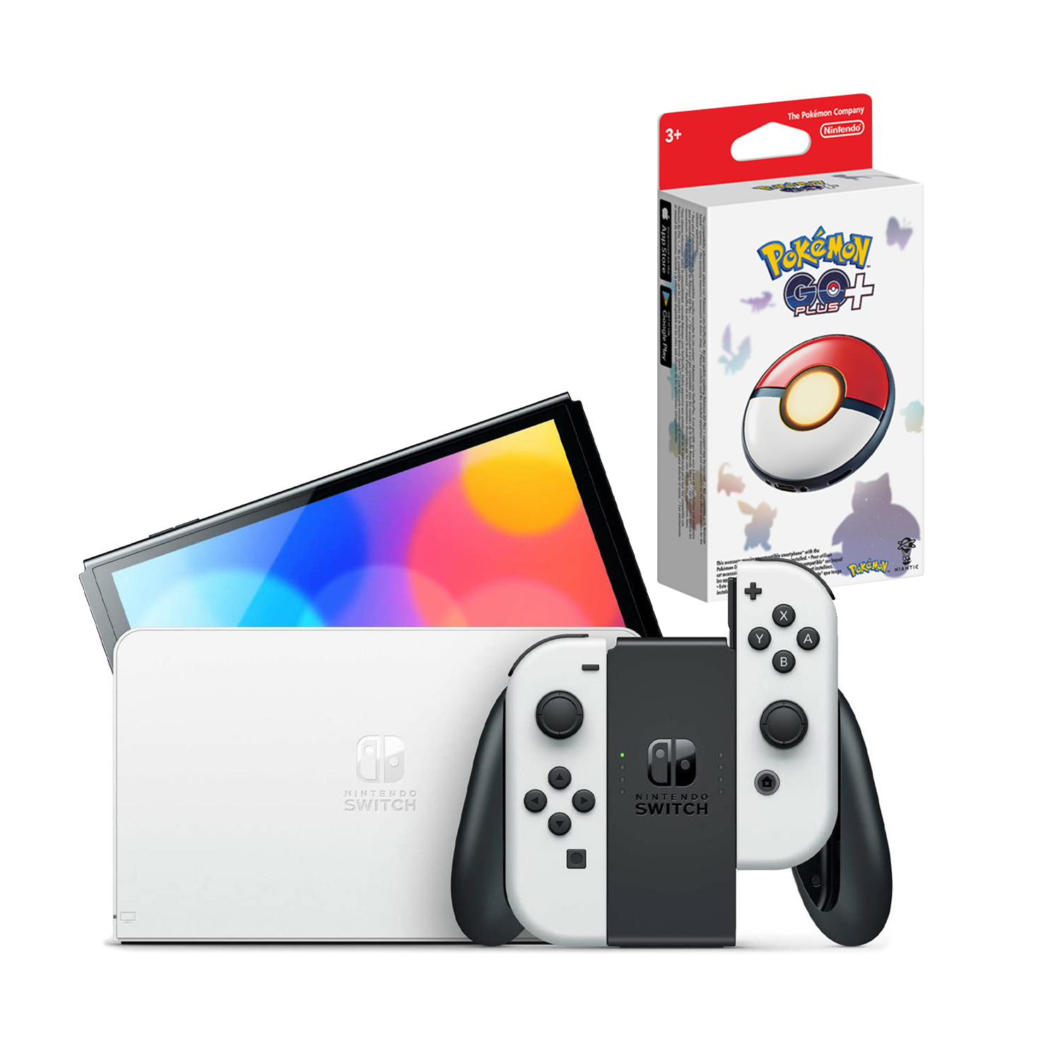 NINTENDO SWITCH OLED 64GB BLANCO MÁS POKEMON GO+