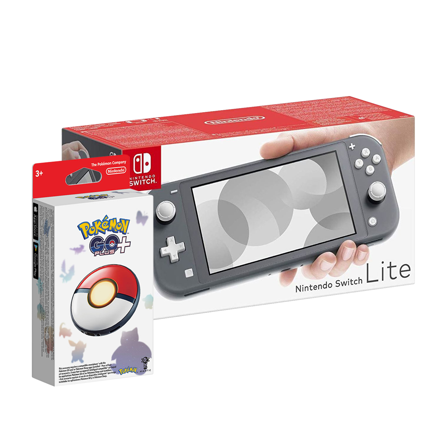 NINTENDO SWITCH LITE GRIS MÁS POKEMON GO+