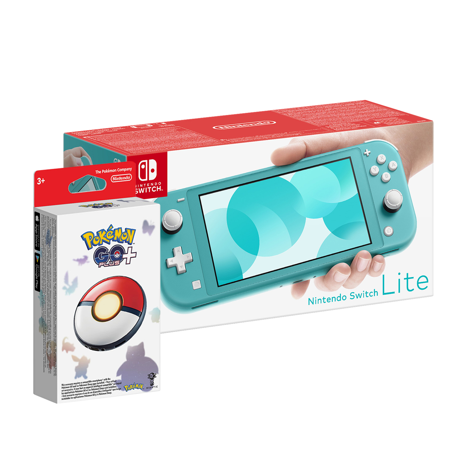 NINTENDO SWITCH LITE TURQUESA MÁS POKEMON GO+