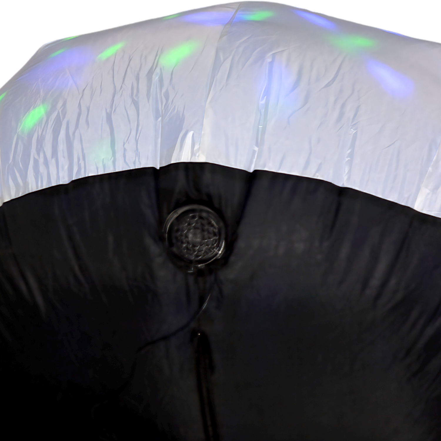 Inflable Halloween Araña Gigante Spider Luz Led 2.3 Mts negro/rojo