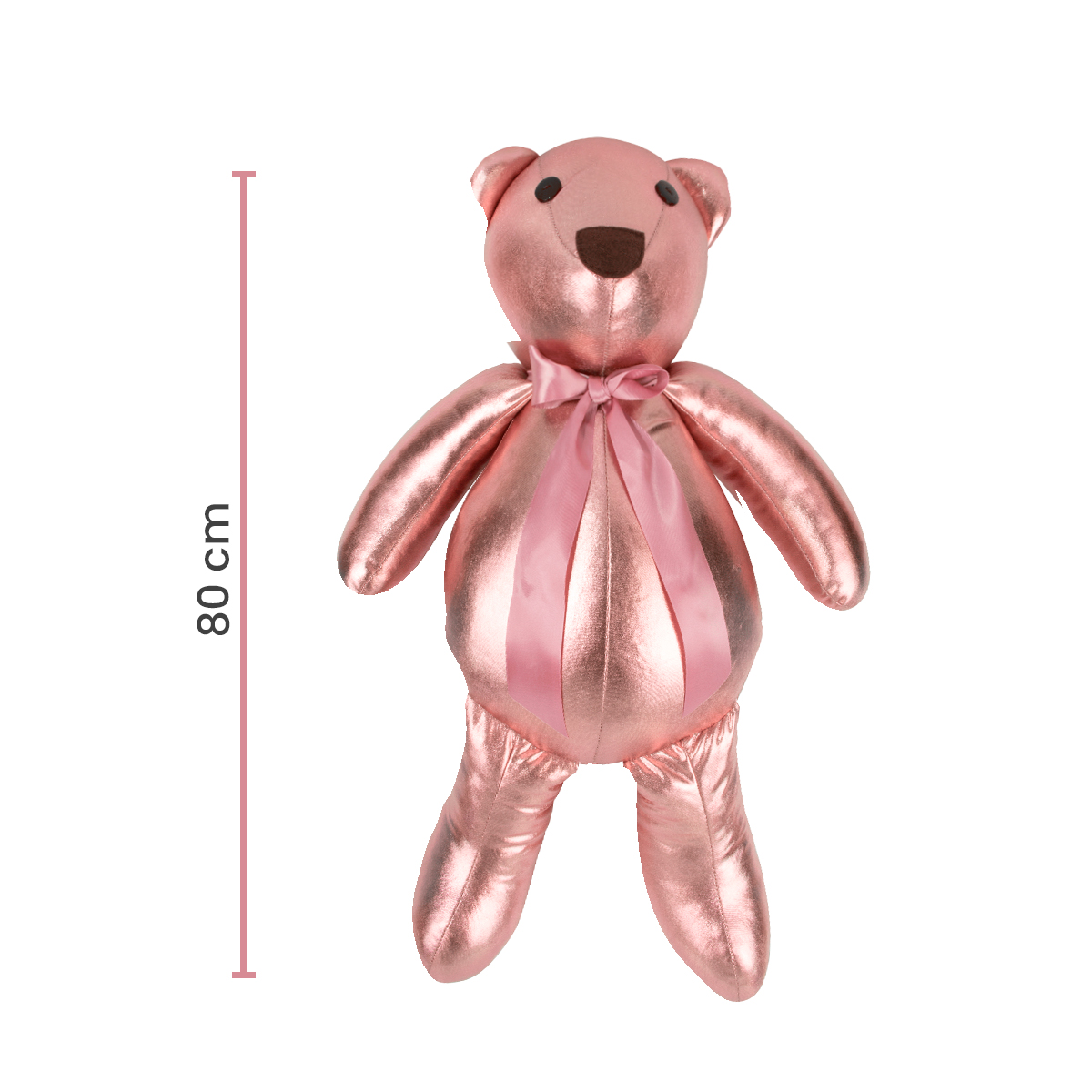 Decoración Navidad Oso de Tela Metalica Tv Ofertas Fredo Adorno Navideño Oso navideño 80 cm