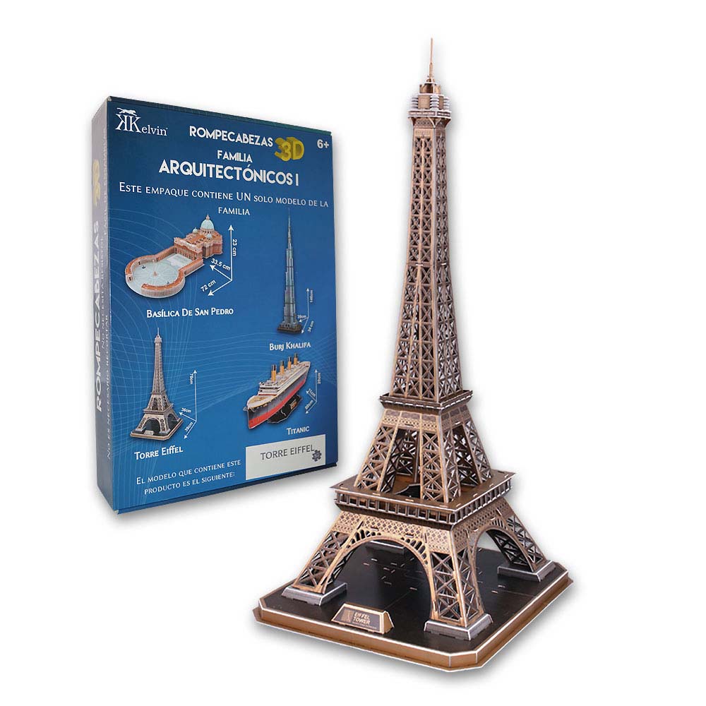 ROMPECABEZAS 3D REAL TORRE EIFFEL KELVIN