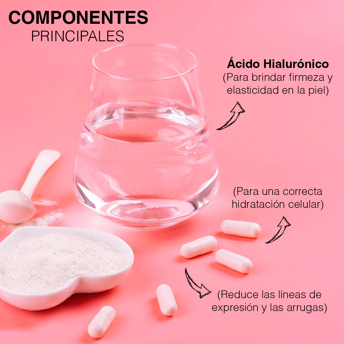 Anahuac Fiore Femme  Ácido Hialurónico  100 Cápsulas  Suplemento alimenticio 