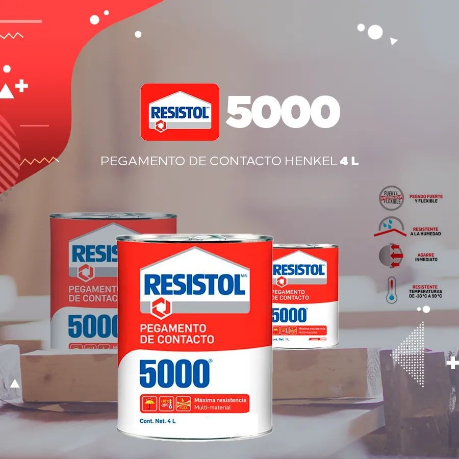 Pegamento Contacto 500Ml 16.91Oz Base Sol Resistol 2373800