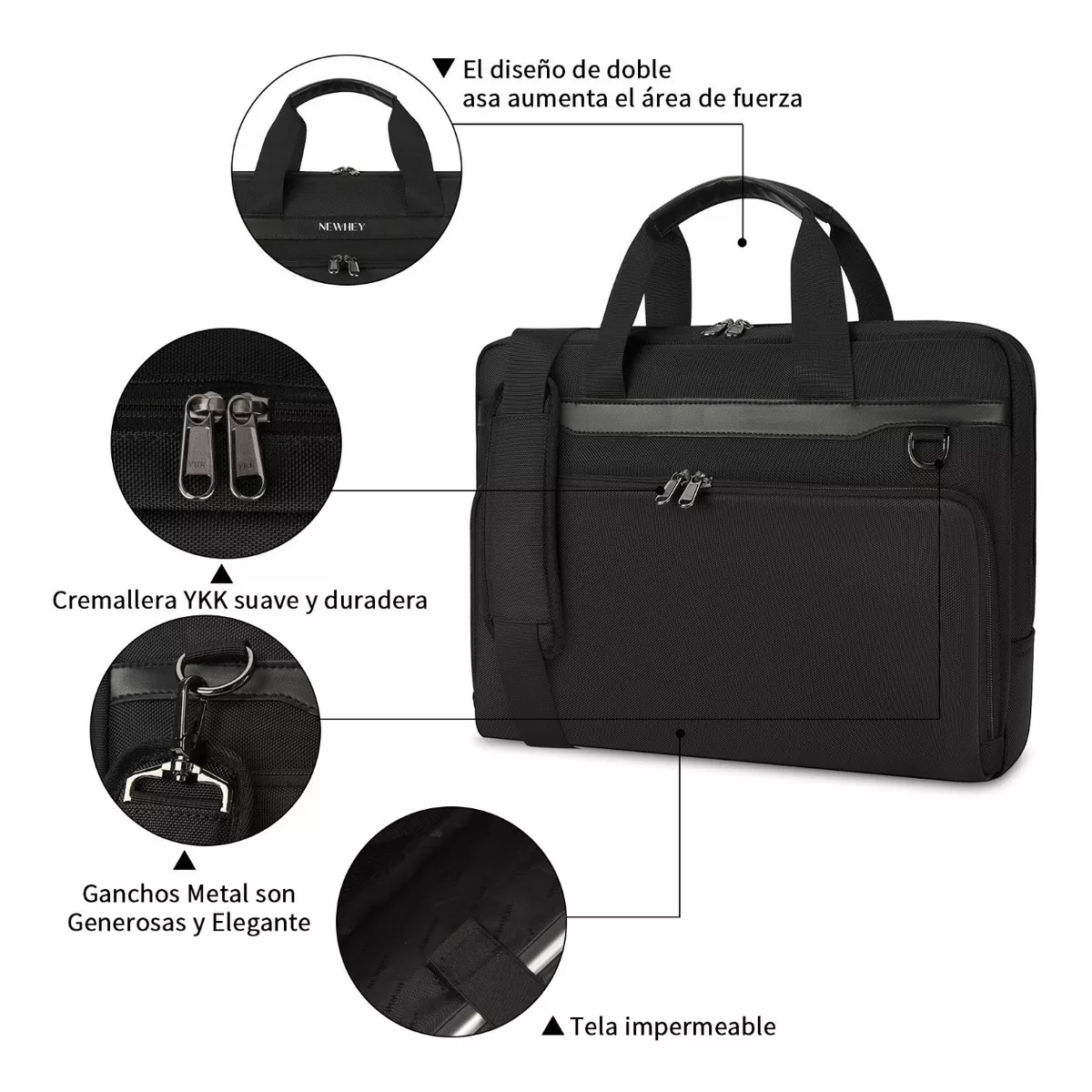 Funda Maletín Para Laptop 15-15.6 Impermeable Multicapas