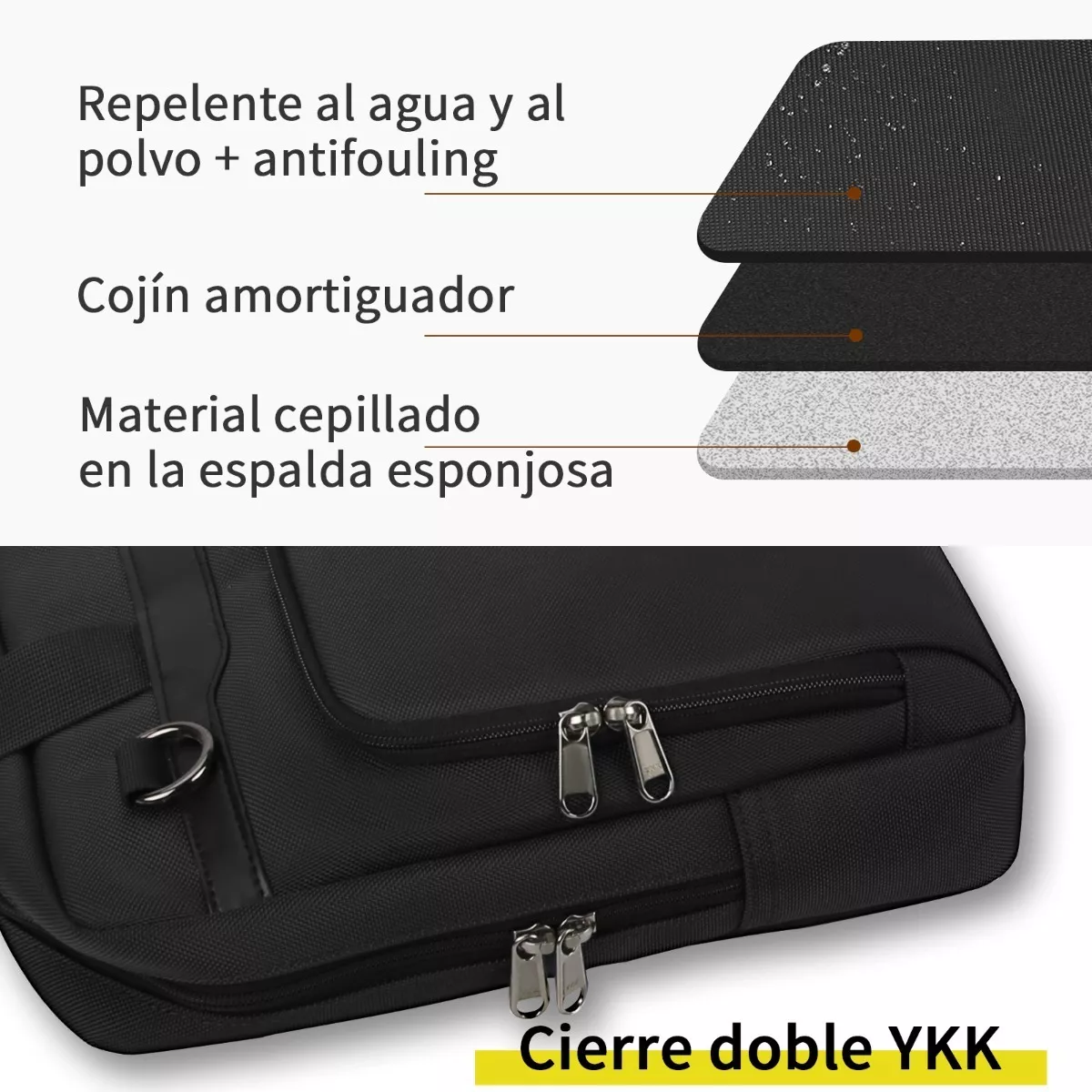 Funda Maletín Para Laptop 15-15.6 Impermeable Multicapas