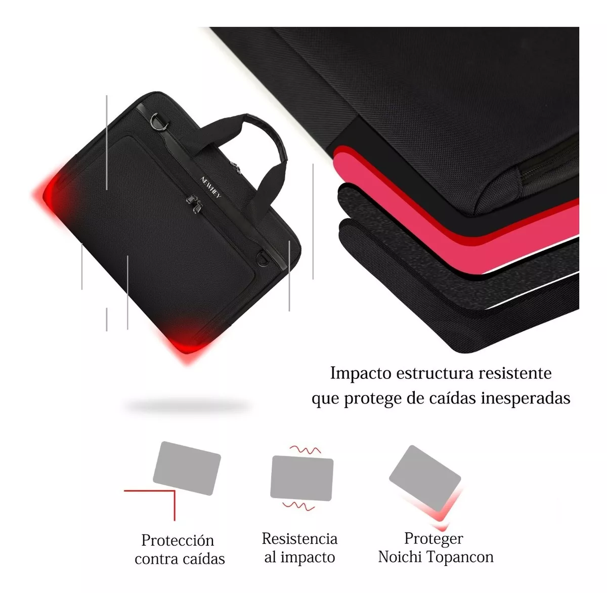 Funda Maletín Para Laptop 15-15.6 Impermeable Multicapas