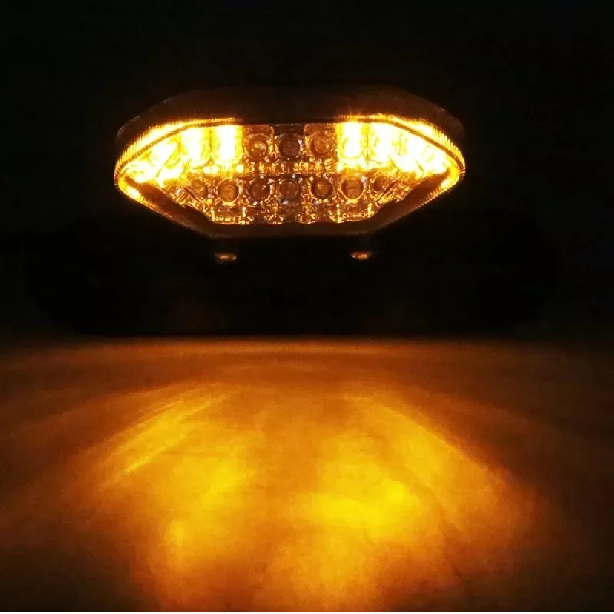 Luz De Freno Stop Led Motocicleta Placa Moto Direccionales