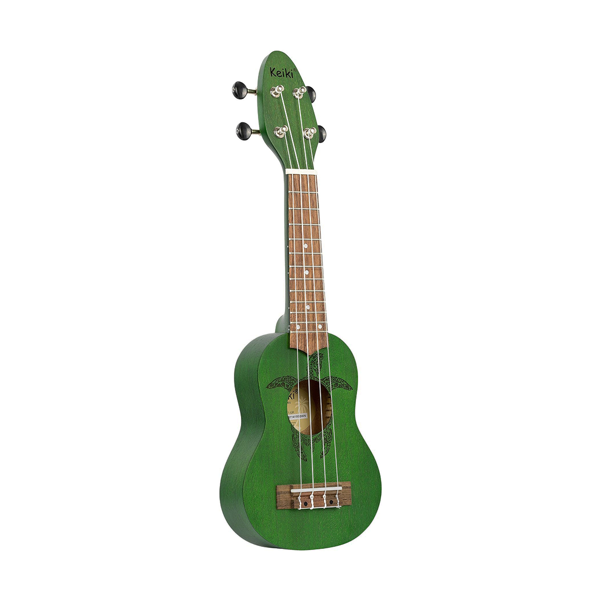 Ukulele Sopranino Keiki Verde Ortega Guitars Con 2 Plumillas