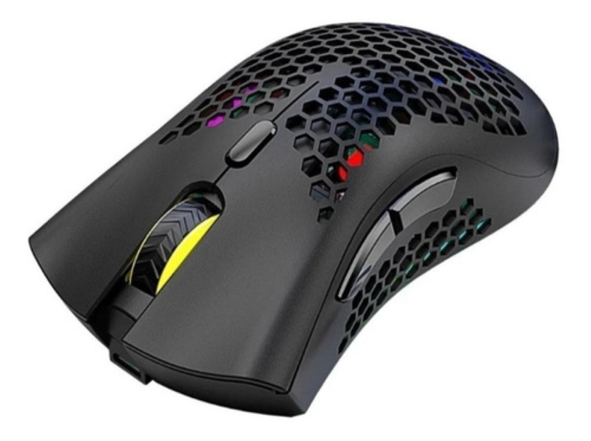 Mouse gamer recargable Negro