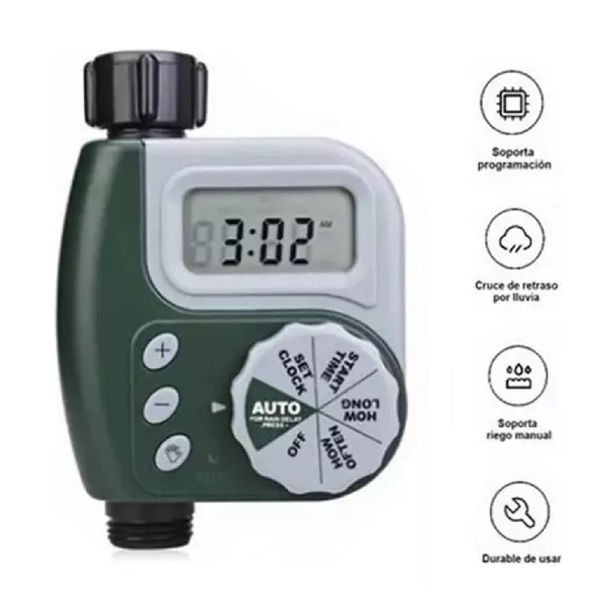 Programador De Riego Controlador Temporizador De Agua