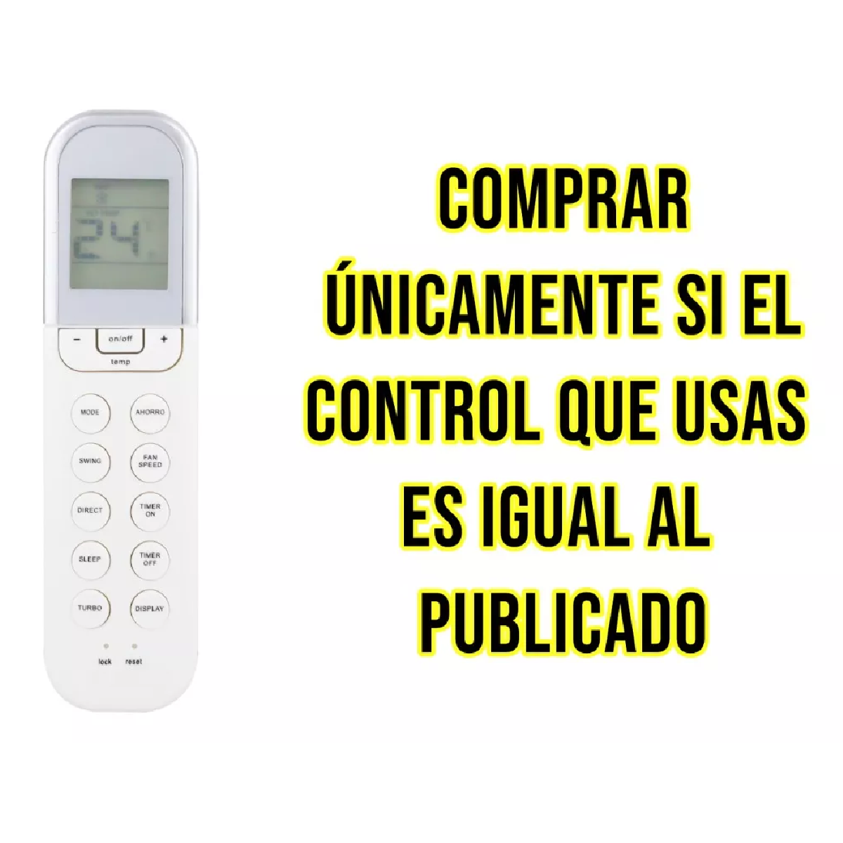 Control Mirage Minisplit Aire Acondi X2 Life Magnum Inverter