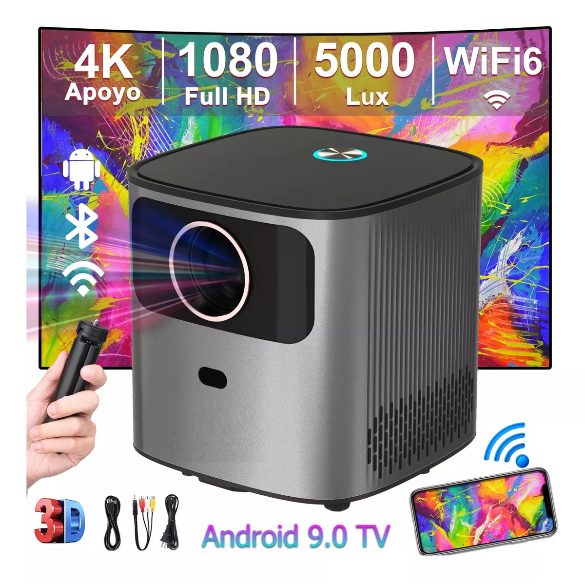 Proyector Portátil Profesional Android Wifi Bluetooth 4k