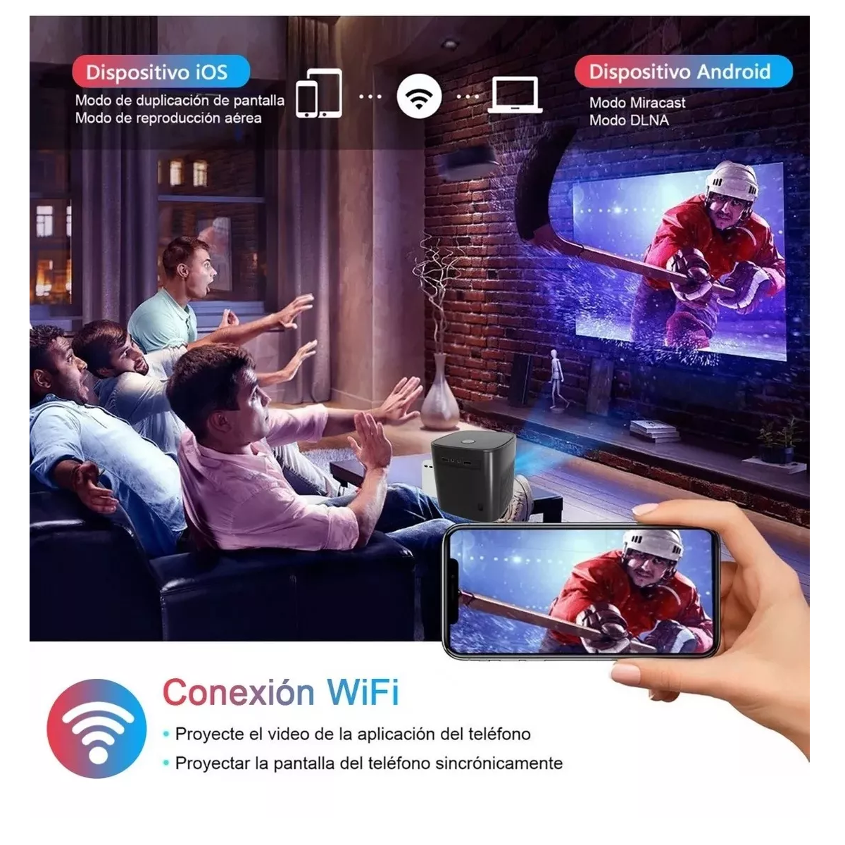 Proyector Portátil Profesional Android Wifi Bluetooth 4k
